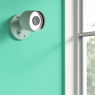 Olympia vivint camera facing a window